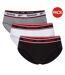Lot De 3  Slips Homme Noir Blanc Gris Reebok-1