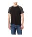 T-shirt Manches Contrastées Homme Noir Charbon Chiné Build Your Brand-2