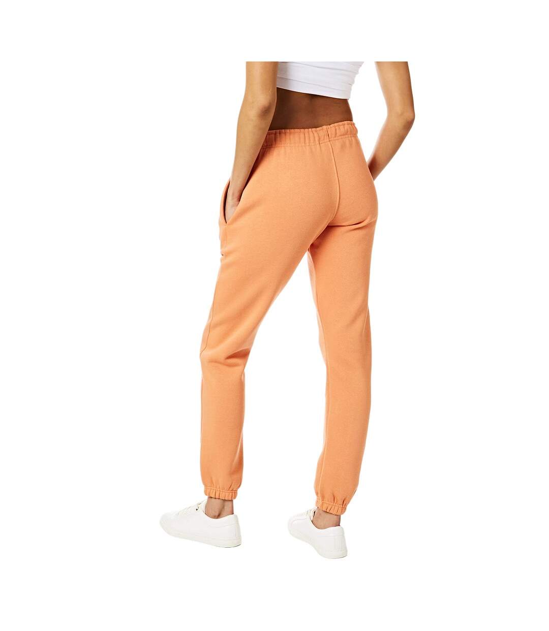 Womens/ladies soft touch sweatpants orange Light And Shade