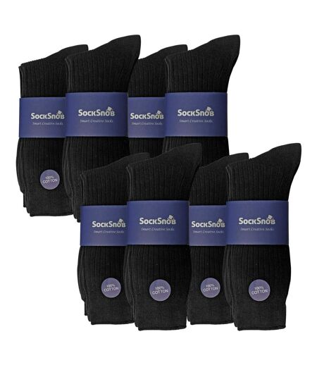 24 Pairs Multipack Mens Ultimate Comfort 100% Cotton Socks