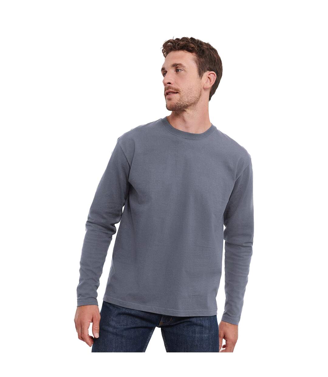 T-shirt Homme Gris Foncé Russell-1