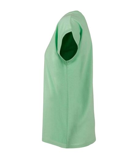 T-shirt Femme Vert Pâle Build Your Brand