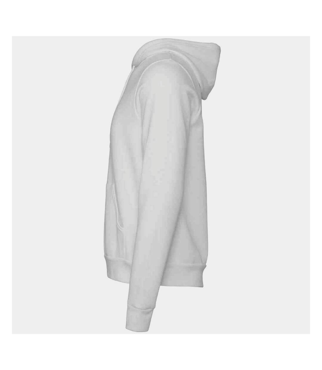 Unisex Adult Polycotton Pullover Hoodie Dtg White Bella + Canvas-3