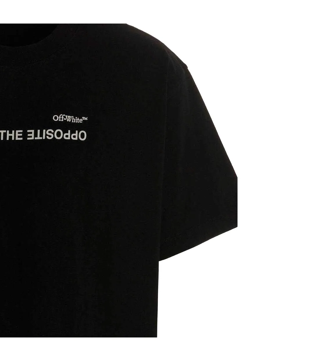 Mens Exactly The Opposite T-shirt Black Off White-4