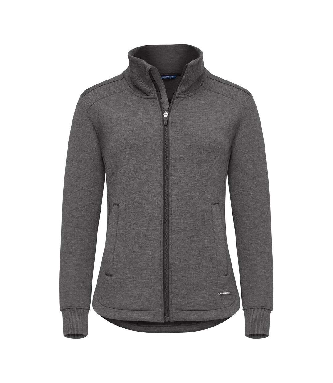 Womens/ladies Pemberton Jacket Anthracite Melange Cutter & Buck-1