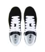 Mens Kensal Leather Trainers Black White Lonsdale-3