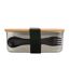 Bamboo lunch box one size silver XD Collection-4