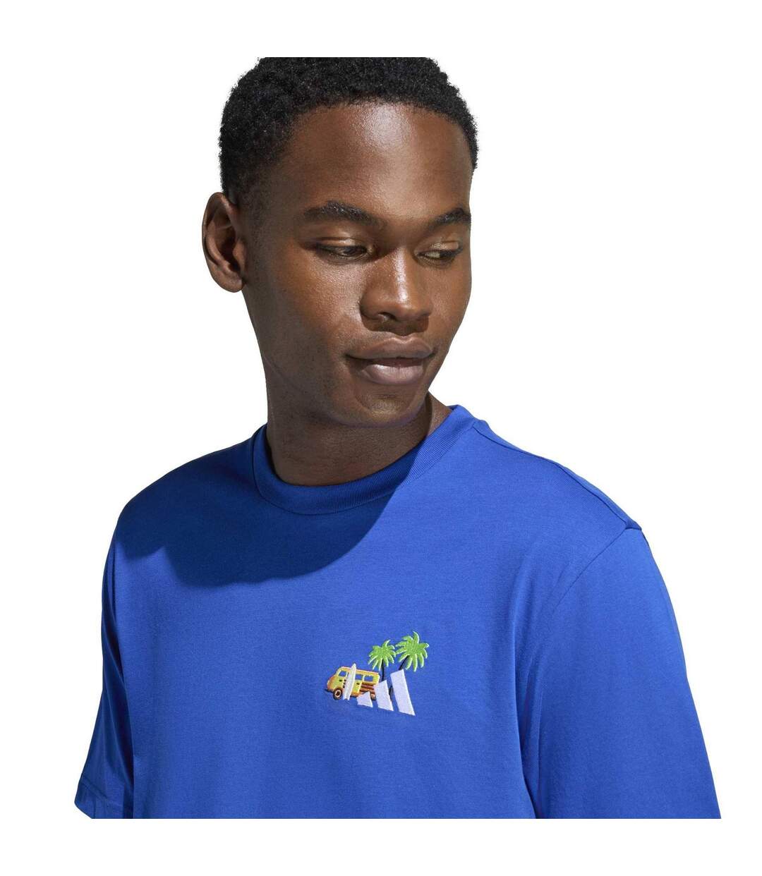 Mens Surf T-shirt Team Royal Blue Adidas-4