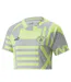 Womens/ladies Manchester City Fc T-shirt Grey Green Puma-4