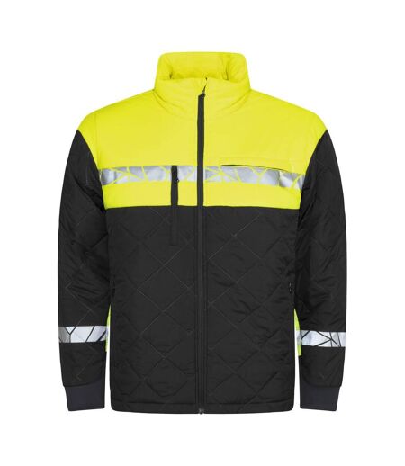 Doudoune Matelassée Progression Homme Noir Jaune Projob