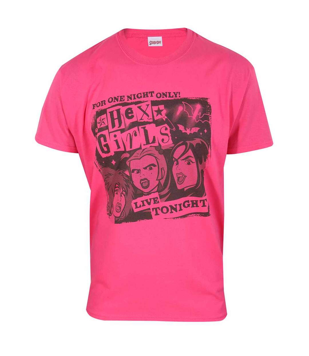 T-shirt live tonight adulte fuchsia Hex Girls-1