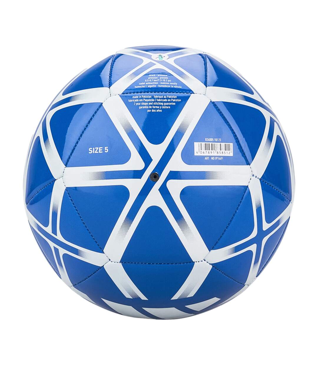 Ballon De Foot Starlancer Club Taille 5 Bleu Adidas-2