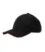 Casquette De Baseball Motif/style 6 Panneaux Earthaware Noir Rouge Classique Beechfield-2