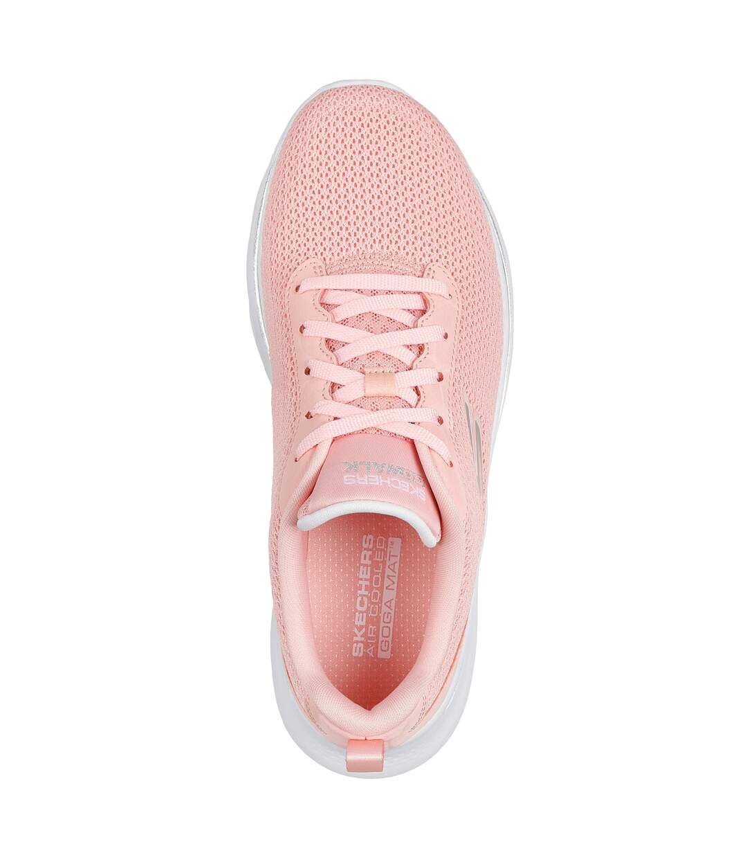 Womens/ladies Go Walk 7 Kaylor Trainers Peach Skechers-4