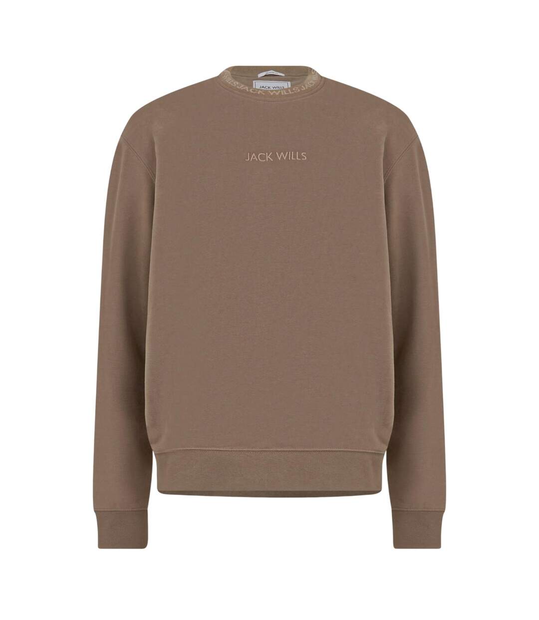 Mens Jacquard Crew Neck Sweatshirt Fawn Jack Wills-2
