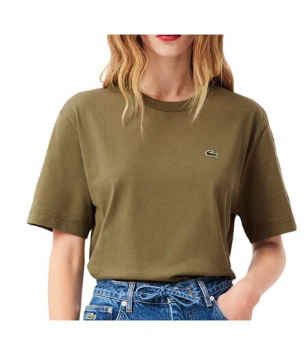 T-shirt kaki femme lacoste tf7215 - 32