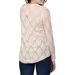 Pull Femme Long Manches - Jaune paille - Style Décontracté-2