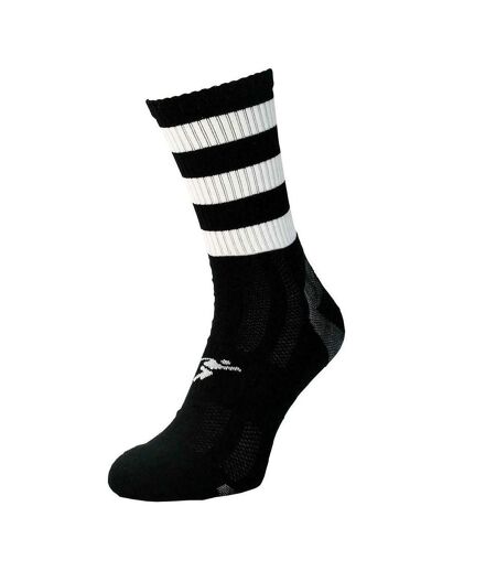 Chaussettes de football pro adulte noir / blanc Precision