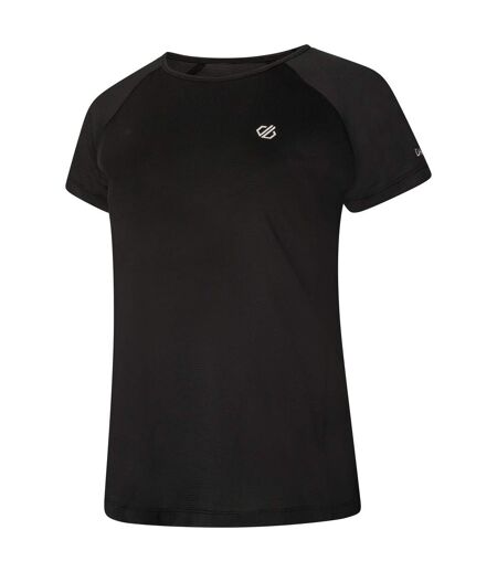 Womens/ladies Corral T-shirt Black Black Dare 2B