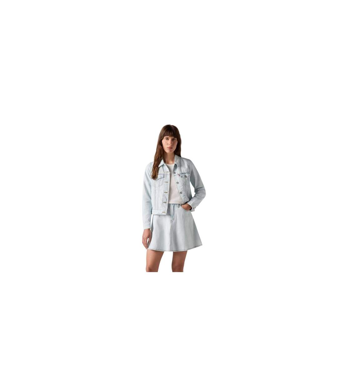 Veste Camionneur Original Femme Bleu Levis-1