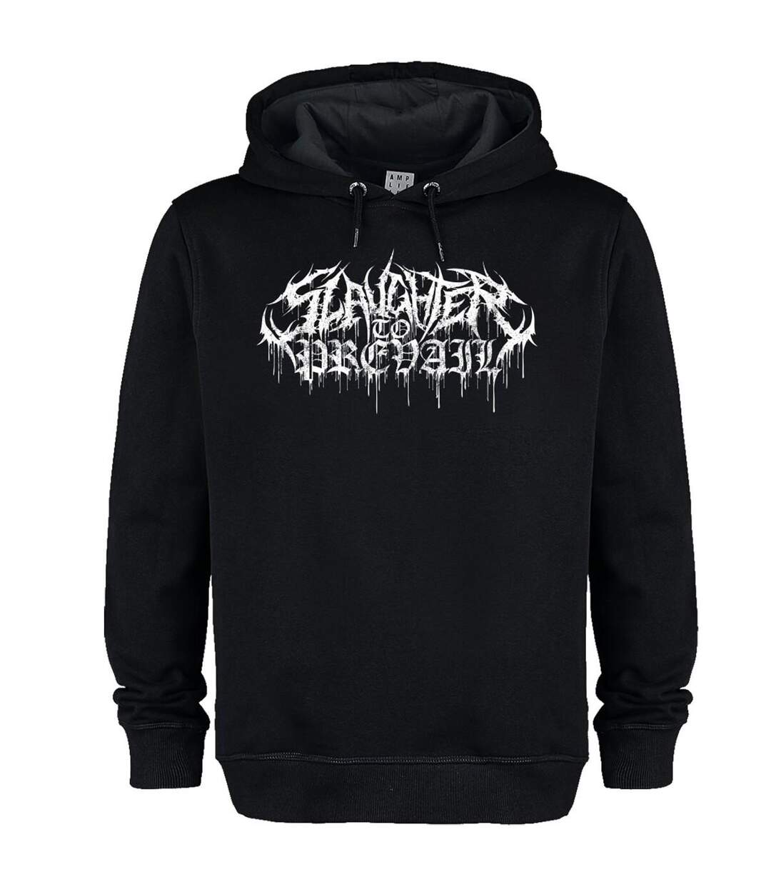 Unisex Adult Metal Logo Slaughter To Prevail Hoodie Black Amplified-1