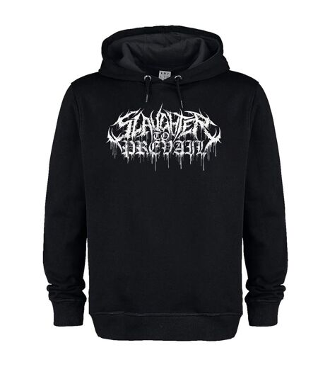 Unisex Adult Metal Logo Slaughter To Prevail Hoodie Black Amplified
