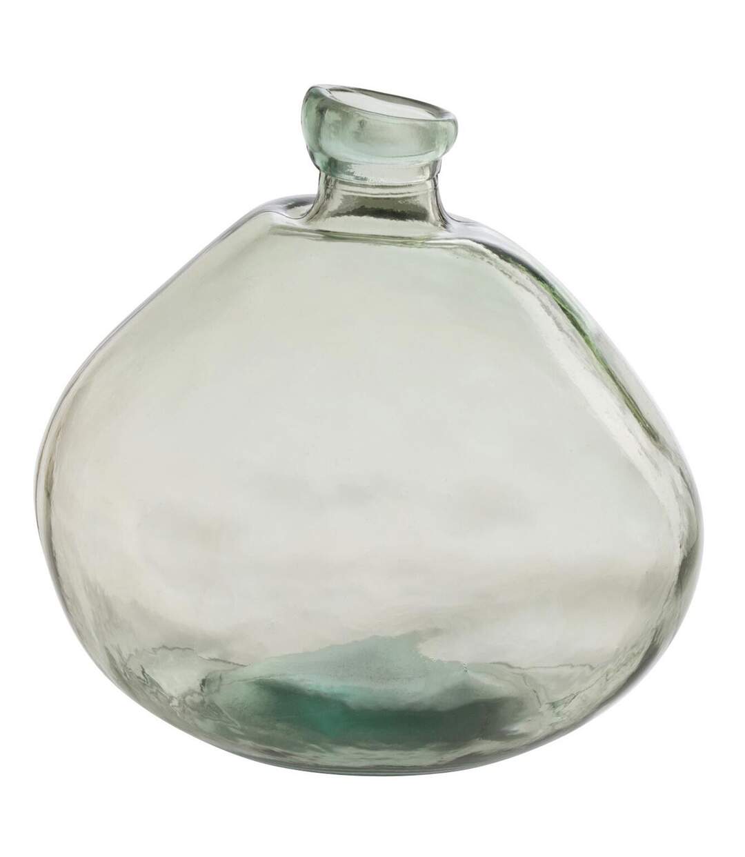 Vase Rond Design en Verre Laura 33cm Vert-1