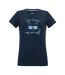 Womens/ladies Fingal Slogan Cat T-shirt Navy Blue Regatta-2