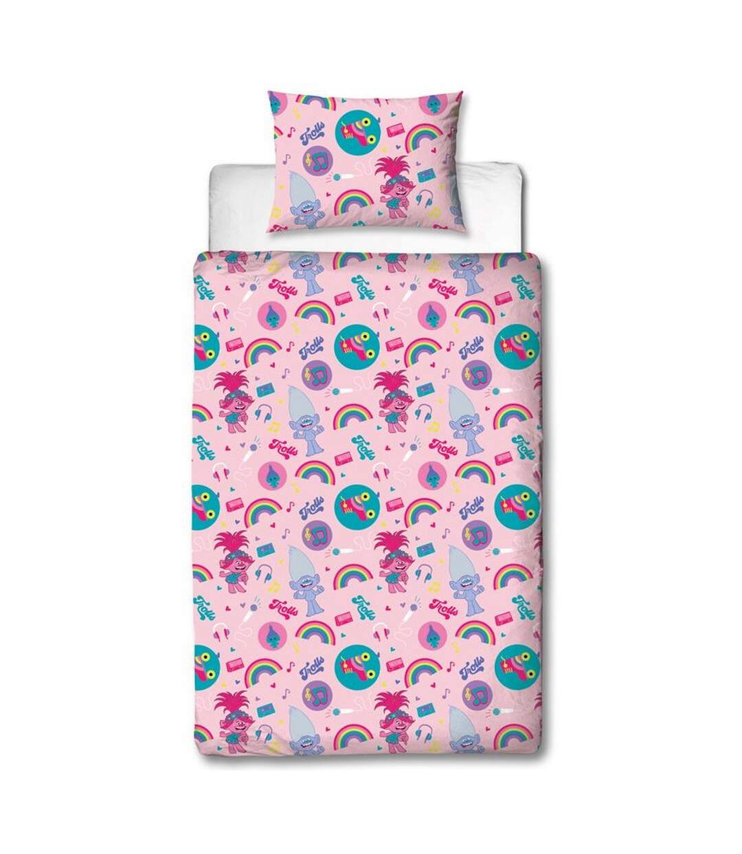 Concert duvet cover set pink Trolls 2-4