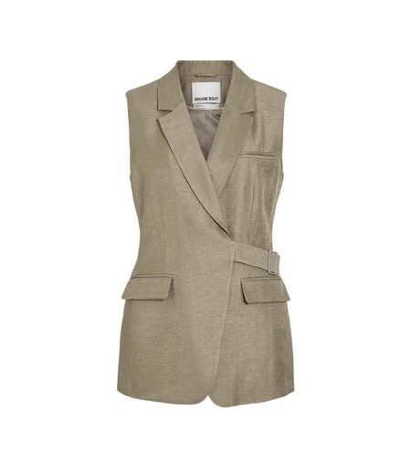 Veste sans manche marron femme vila roujuliet waistcoat