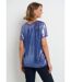 T-shirt métallisé col V manches tombantes-2