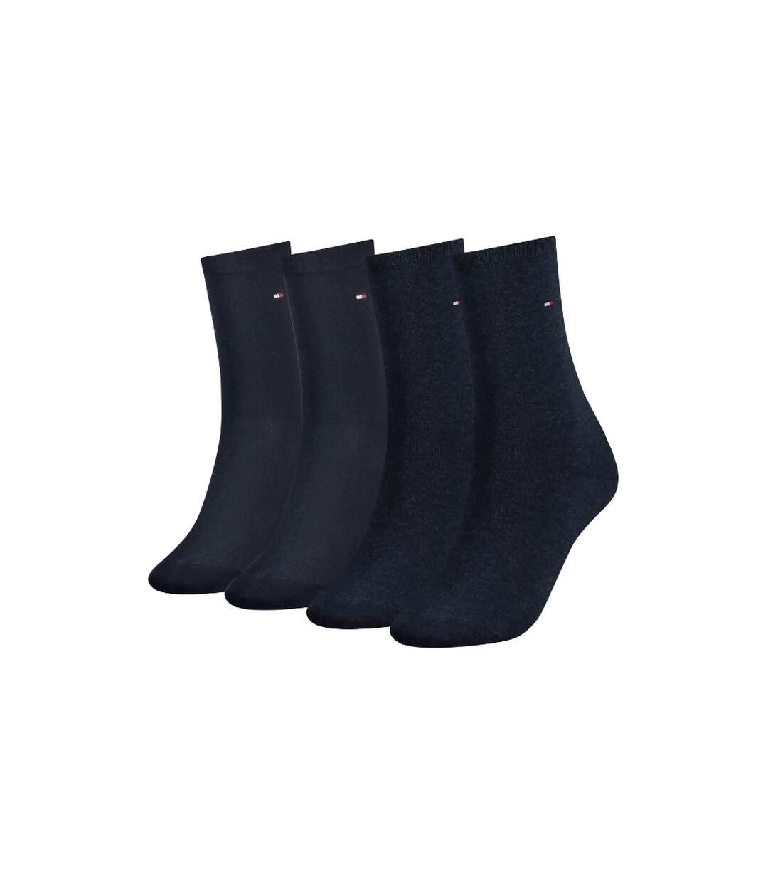 Chaussettes Motif/style Logo Brodé Femme Bleu Marine Tommy Hilfiger-2