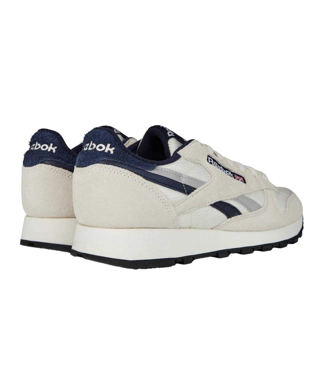 Baskets Classic Homme Blanc Cassé Bleu Marine Reebok-2