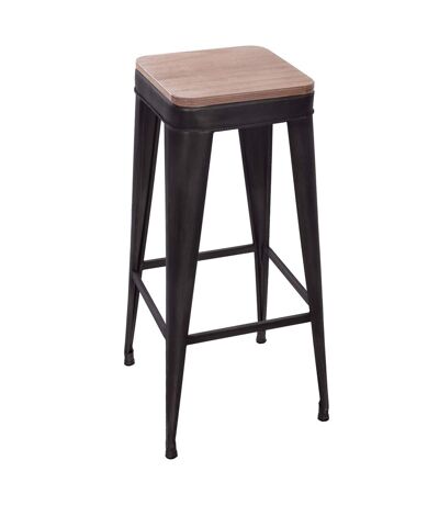 Tabouret de bar en métal Joris - H. 80 cm