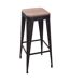 Tabouret de bar en métal Joris - H. 80 cm-1