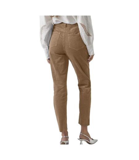 Pantalon en velours marron vero moda brenda - w27-l32