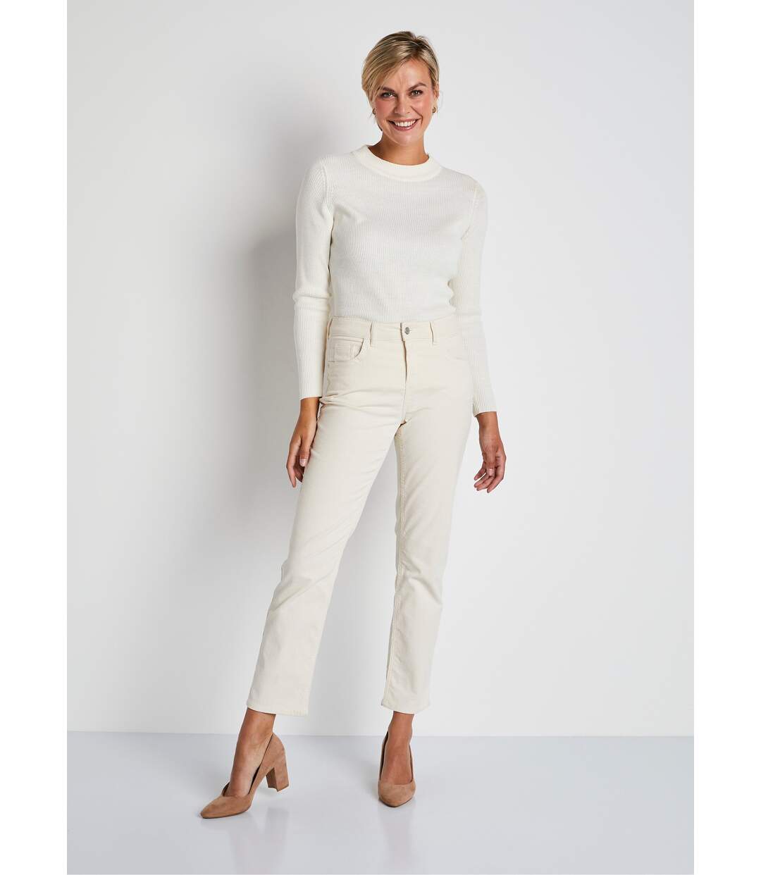 Pantalon 5 poches velours milleraies-4