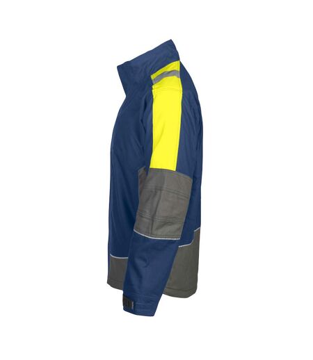 Projob Mens Hi-Vis Fluorescent Padded Jacket (Blue) - UTUB584