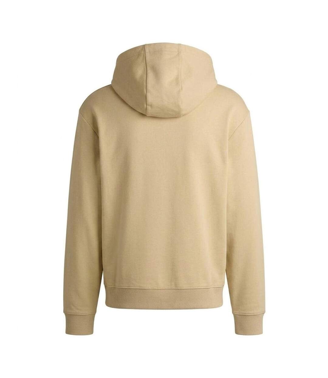 Mens Pullover Hoodie Beige Hugo-2