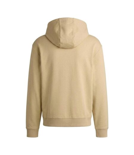 Mens Pullover Hoodie Beige Hugo