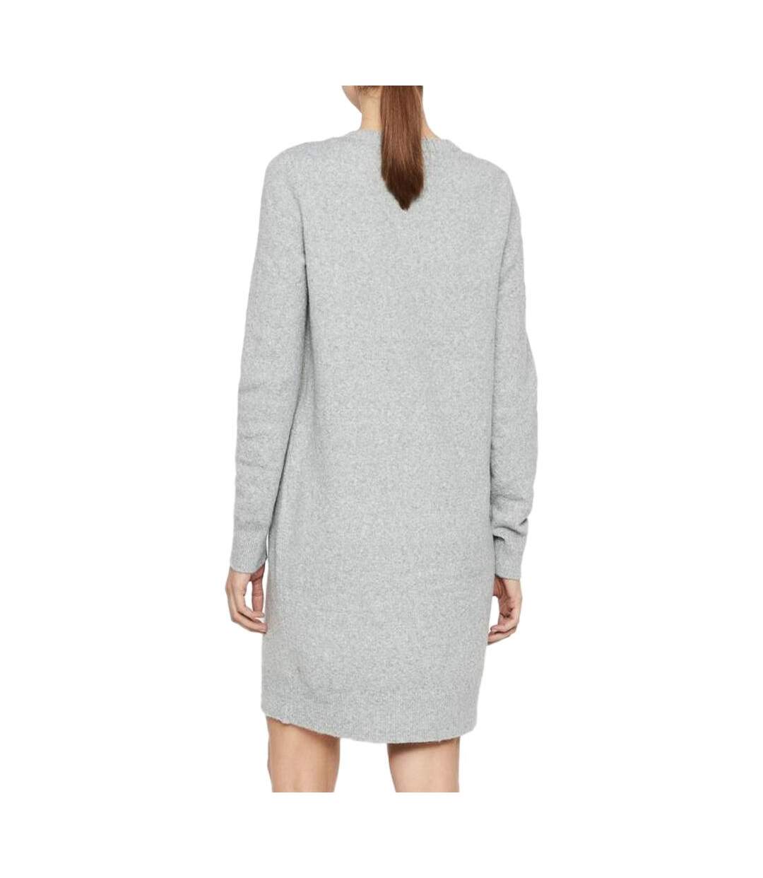 Robe grise clair femme vero moda 10215523-2