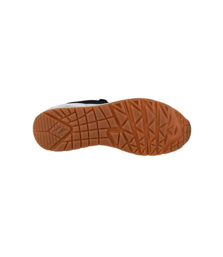 Baskets Uno Stand On Air Femme Noir Blanc Skechers