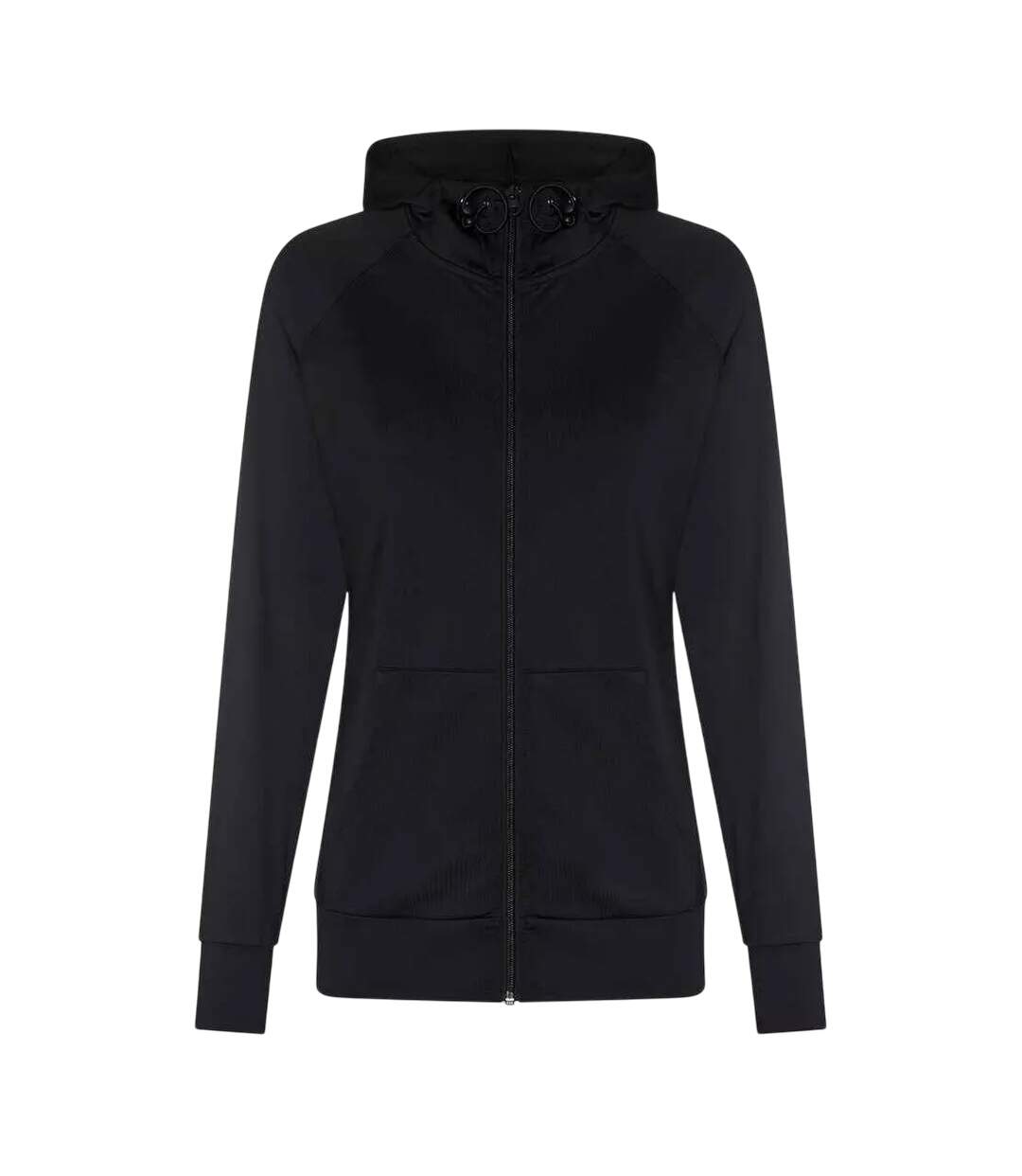 Sweat À Capuche Femme Noir Vif AWDis Cool-2