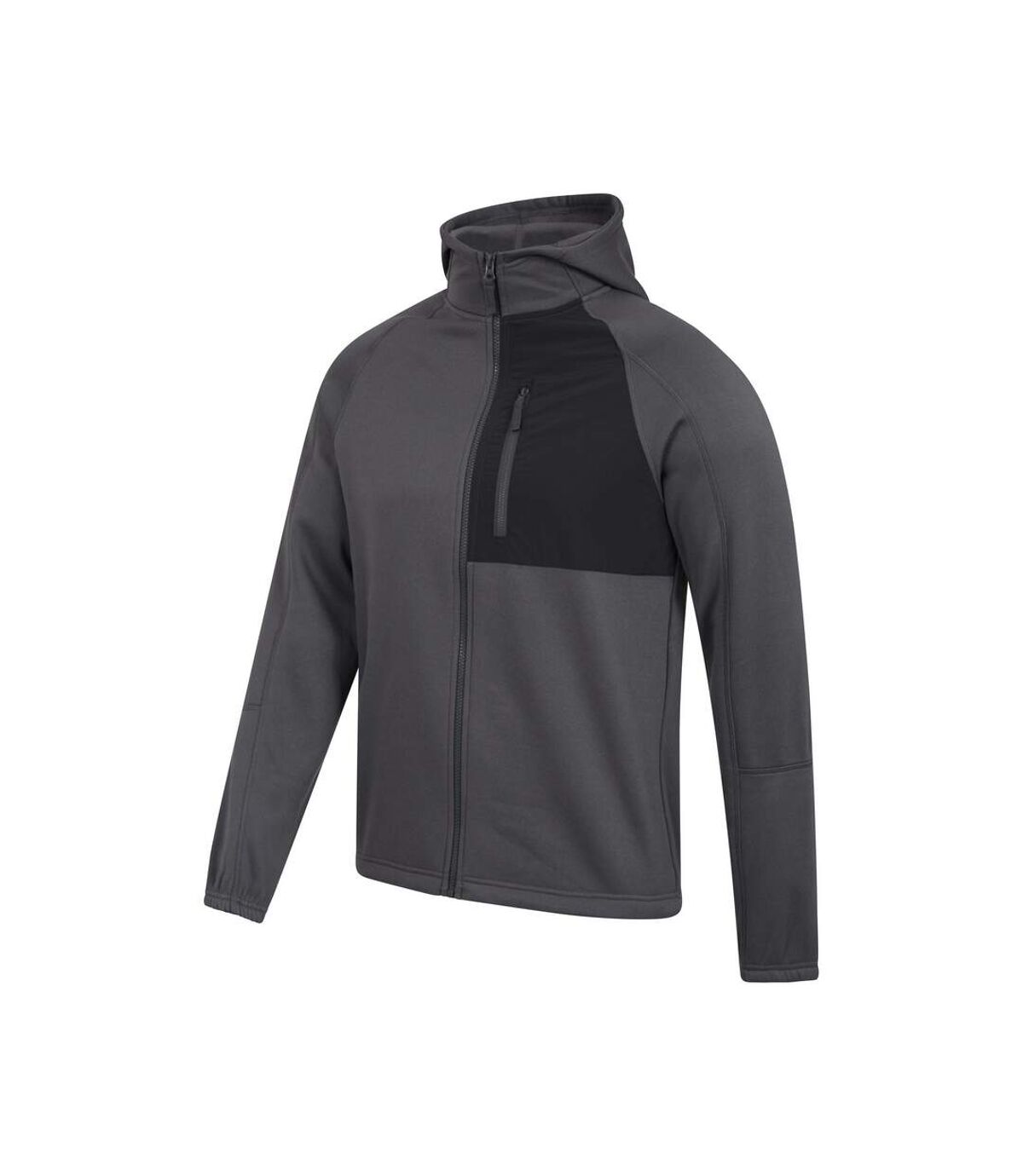 Mountain Warehouse Mens Surge Fleece Full Zip Hoodie (Gray)