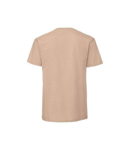 Mens Iconic Premium Ringspun Cotton T-shirt Desert Sand Fruit Of The Loom