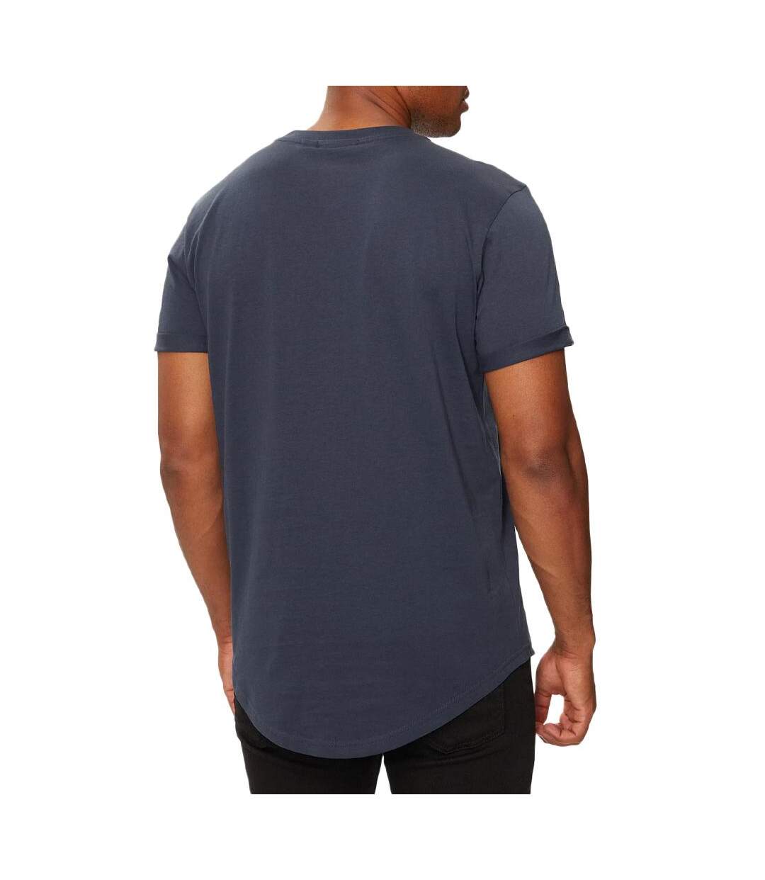 T-shirt gris homme calvin klein jeans badge turn up j30j323482 - l-2