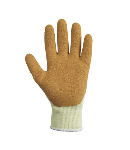 Glenwear Adults Unisex Super Grip Work Glove (Beige/Brown) (M)