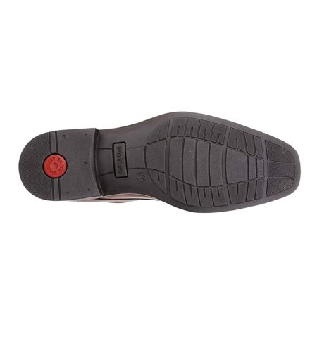 IMAC Mens 4 Eye Tramline Tie Shoes (Black) - UTDF1070