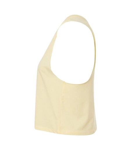 Débardeur Femme Jaune Pâle Chiné Bella + Canvas