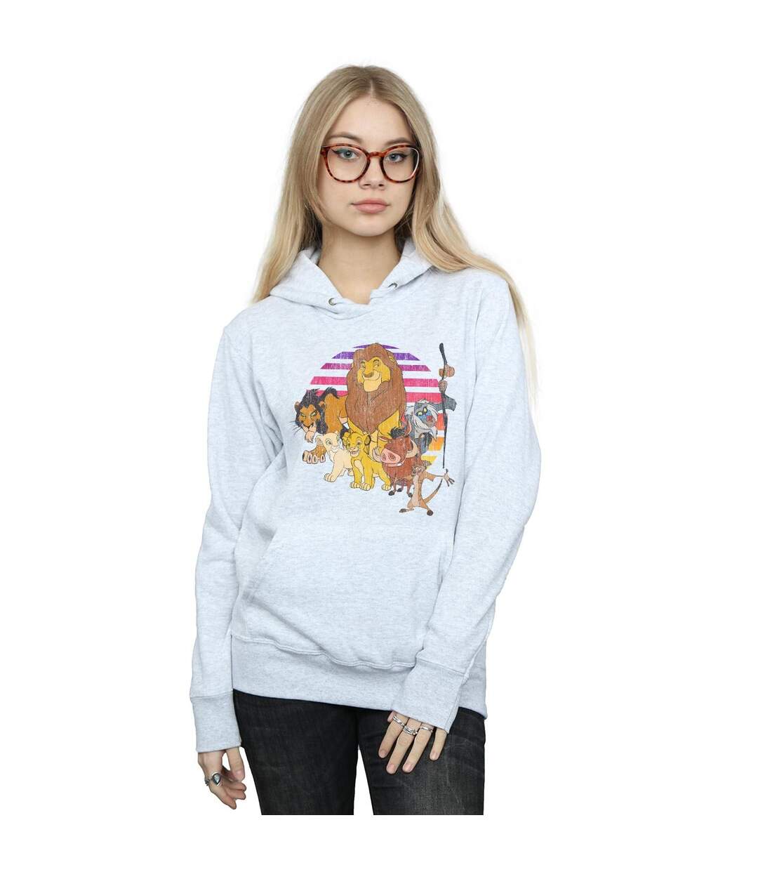 Disney - Sweat à capuche THE LION KING PRIDE FAMILY - Femme (Gris sportif) - UTBI9381-2